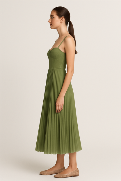 Midi-Jurk met Tule Bustier voor Feesten en Gala