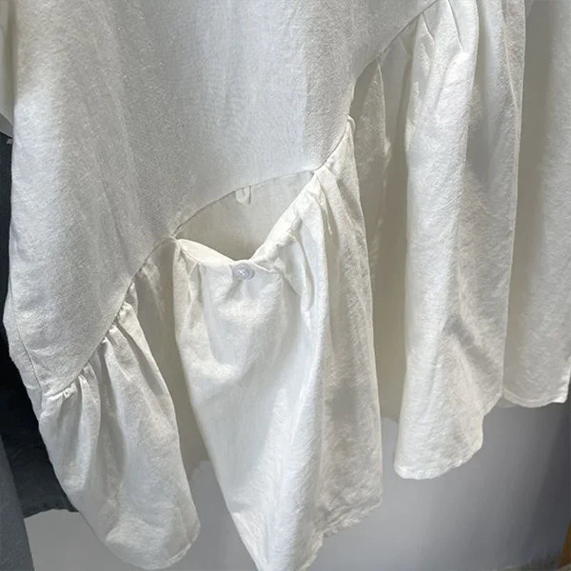 Stijlvolle Katoenen en Linnen Poppenblouse voor een Modieuze Zomerlook!