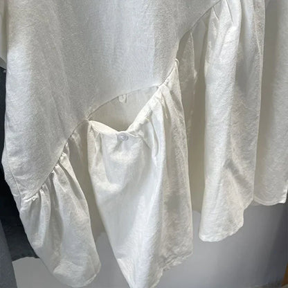 Stijlvolle Katoenen en Linnen Poppenblouse voor een Modieuze Zomerlook!
