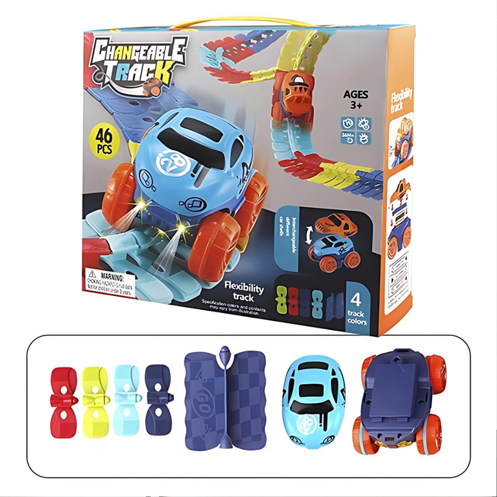 Magnetische Autobaan Speelset met Voertuigen