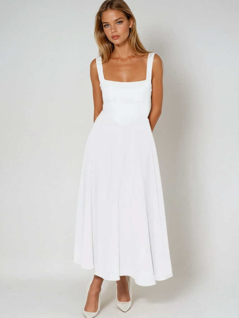 Dames Midi-jurk Elegant Italiaanse Stijl