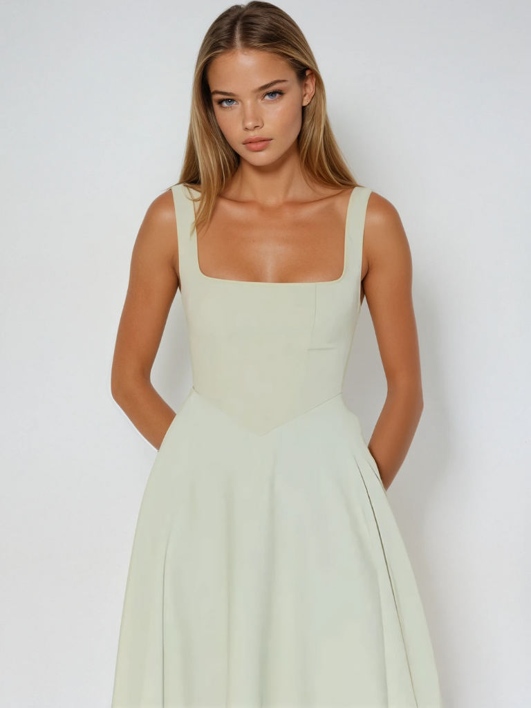 Dames Midi-jurk Elegant Italiaanse Stijl