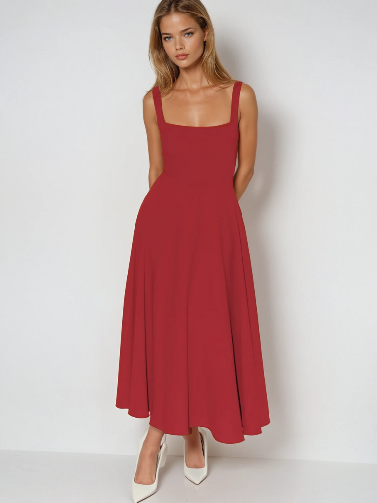 Dames Midi-jurk Elegant Italiaanse Stijl