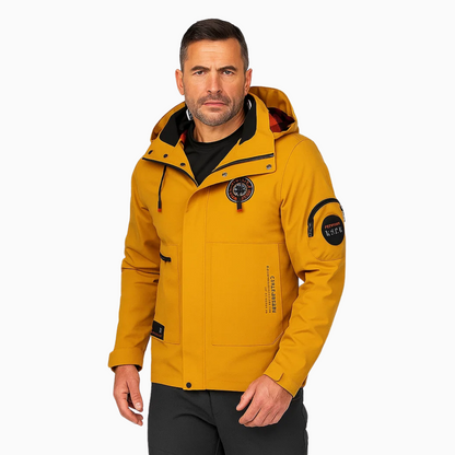 Waterdichte Heren Outdoorjas met Capuchon Licht en Ademend