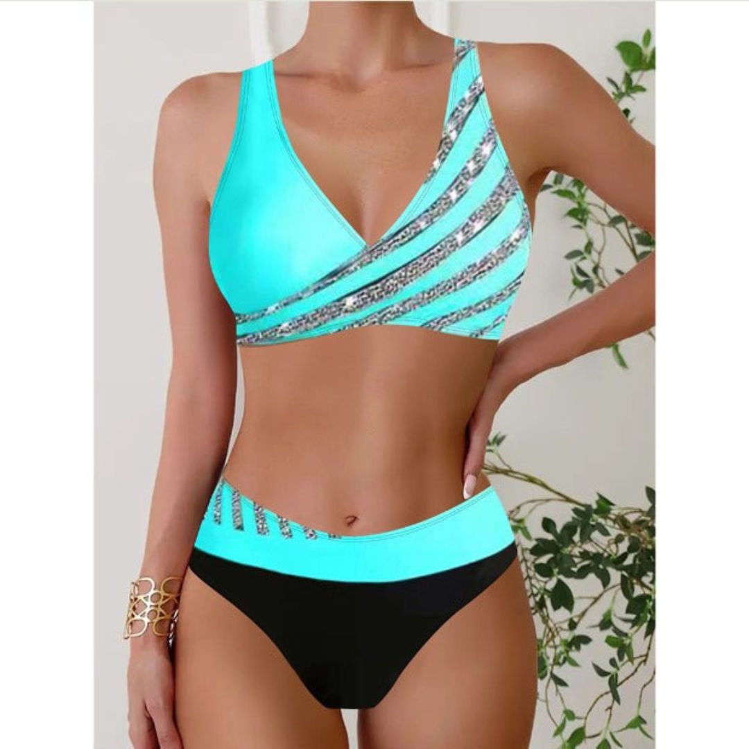 Dames Tankini Set Halterhals Comfortabele Pasvorm - Mode Vibes
