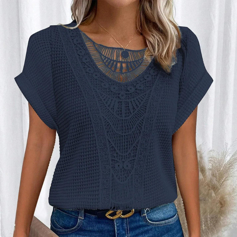 Gehaakte Top Katoen Mix Bohemian Stijl