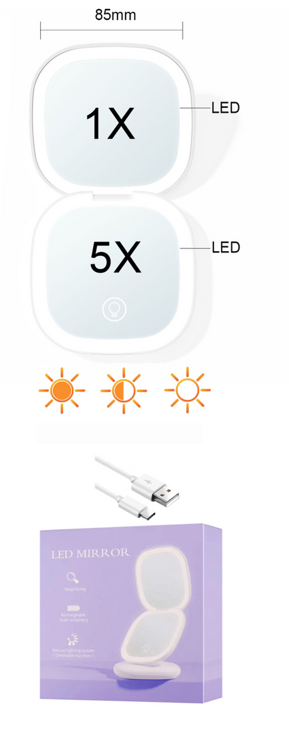 Verlichte Makeup Spiegel Met LED Licht