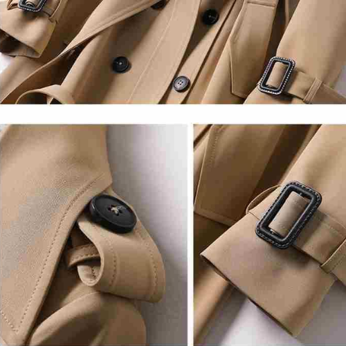 Trenchcoat Dames Classic Double Breasted