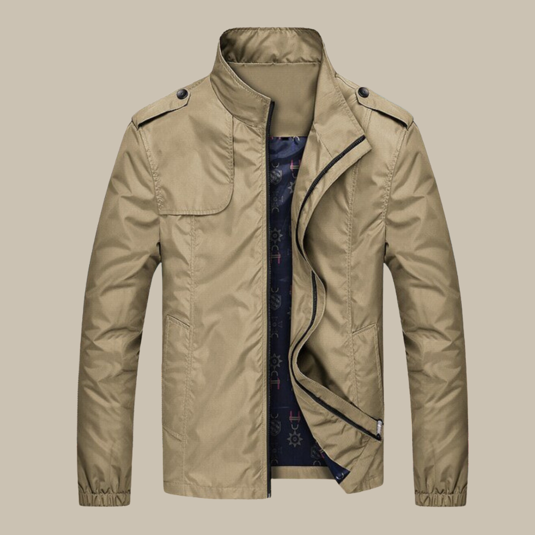 Herenjas Waterdicht met Kraag Camden Stijl - Mode Vibes