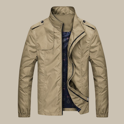 Herenjas Waterdicht met Kraag Camden Stijl - Mode Vibes