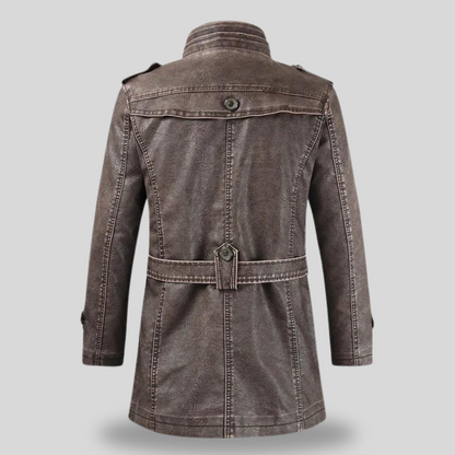 Lange herenjas – Vintage Gothic tailcoat met afneembare capuchon – Steampunk formele jas