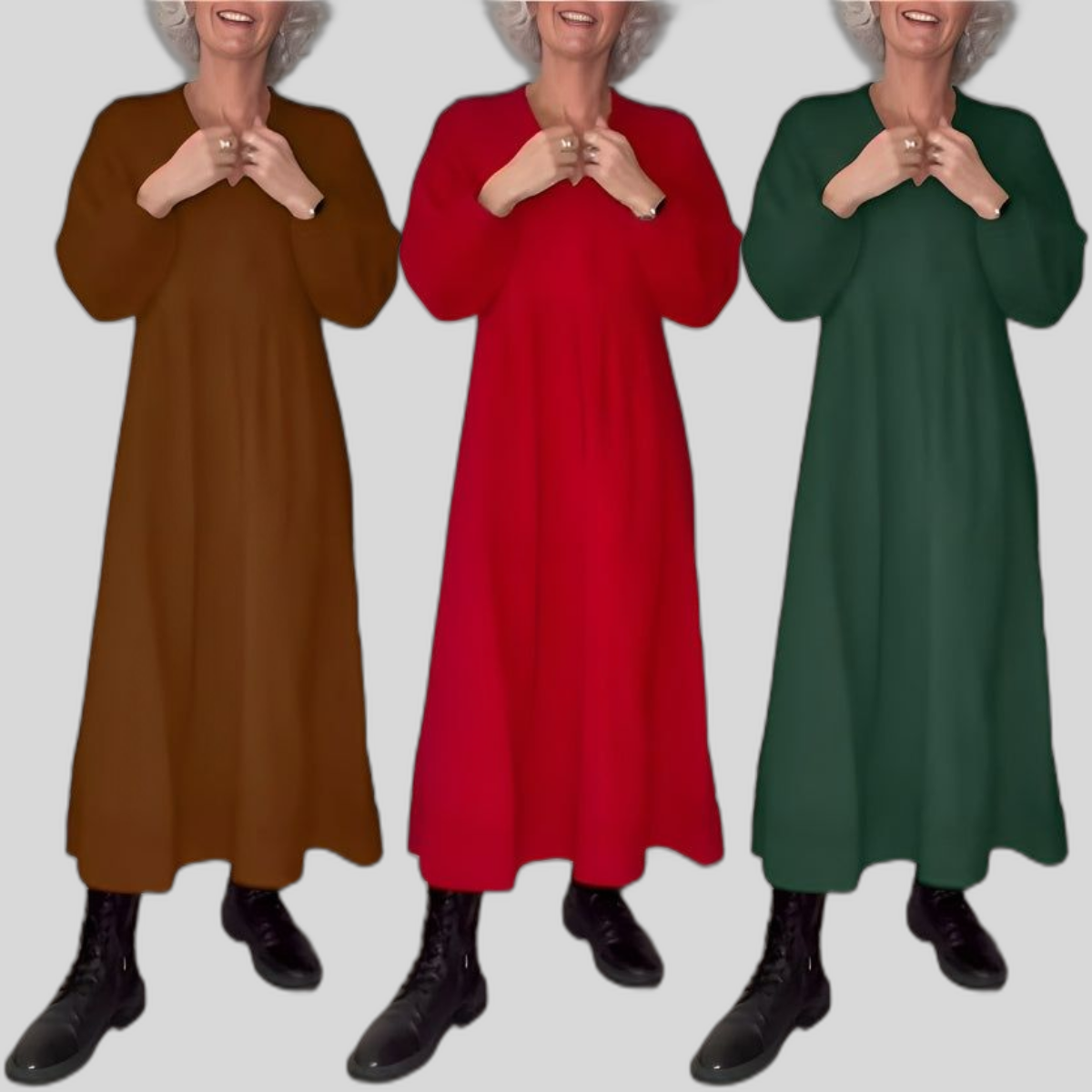 Lange jurk V-hals Zomerjurk voor Vrouw - Mode Vibes