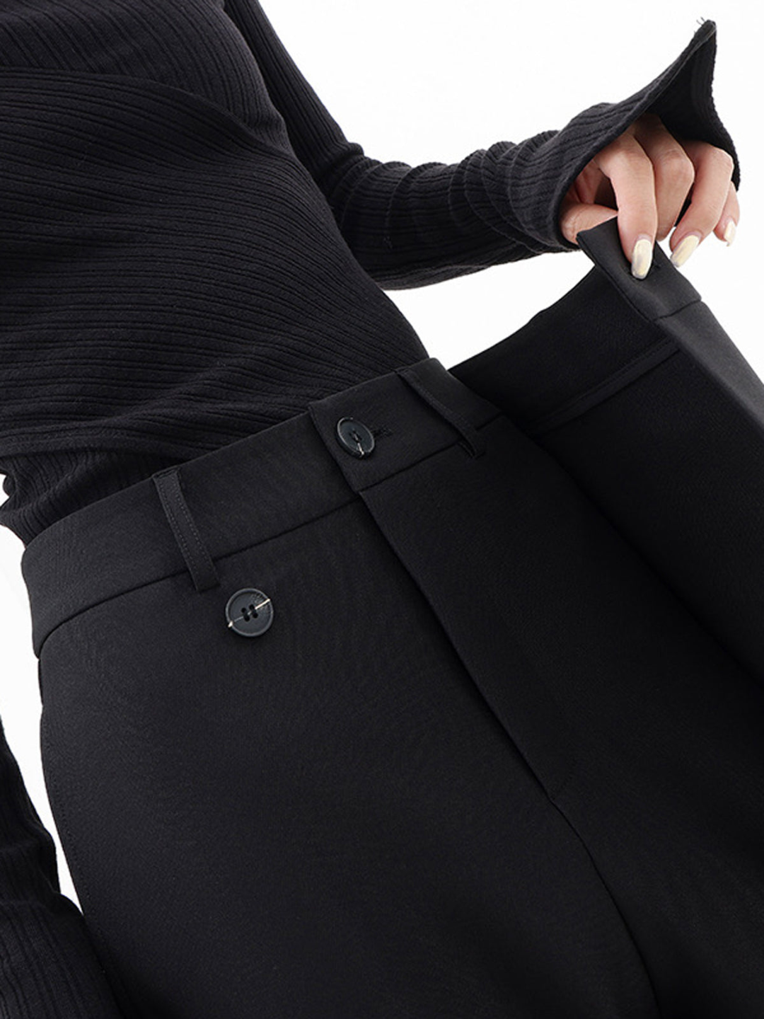 Dames Broek Baggy Zijdezachte Stof Modieus Model