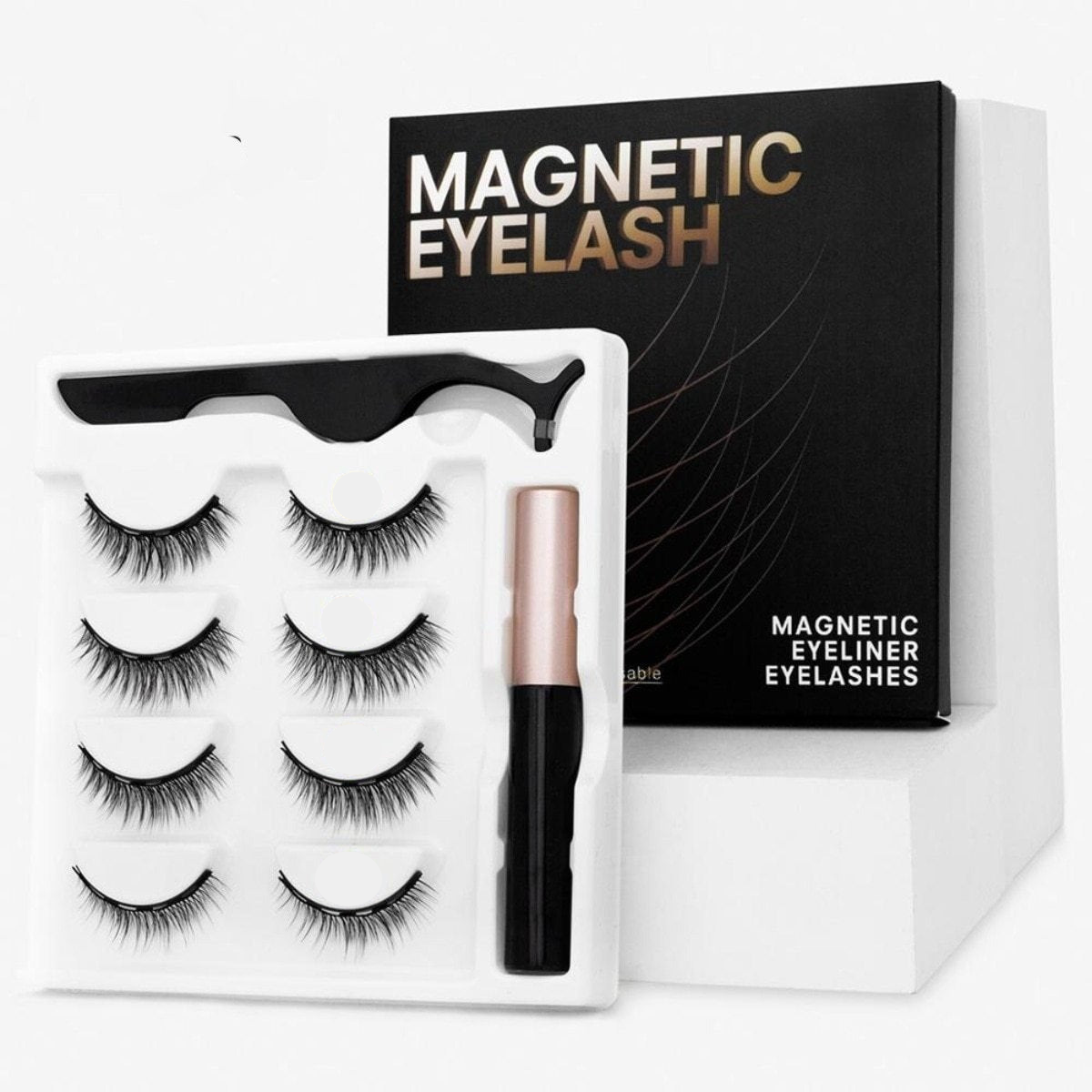 Magnetische Wimper Set Zonder Lijm voor Natuurlijke Look - Mode Vibes
