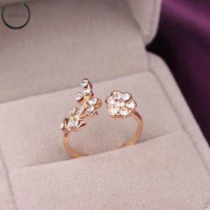 Bloemen Ring Schattig Bloemendesign voor Vrouw