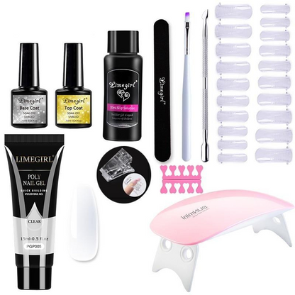 Polygel Nagel Set Zelf Aanbrengen Met Alle Benodigdheden Inclusief - Mode Vibes
