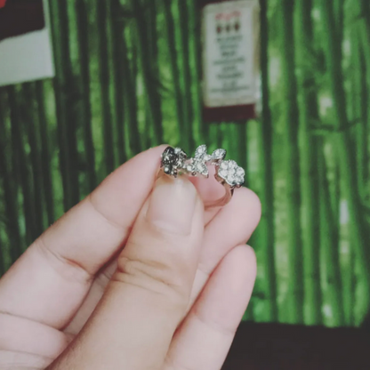 Bloemen Ring Schattig Bloemendesign voor Vrouw