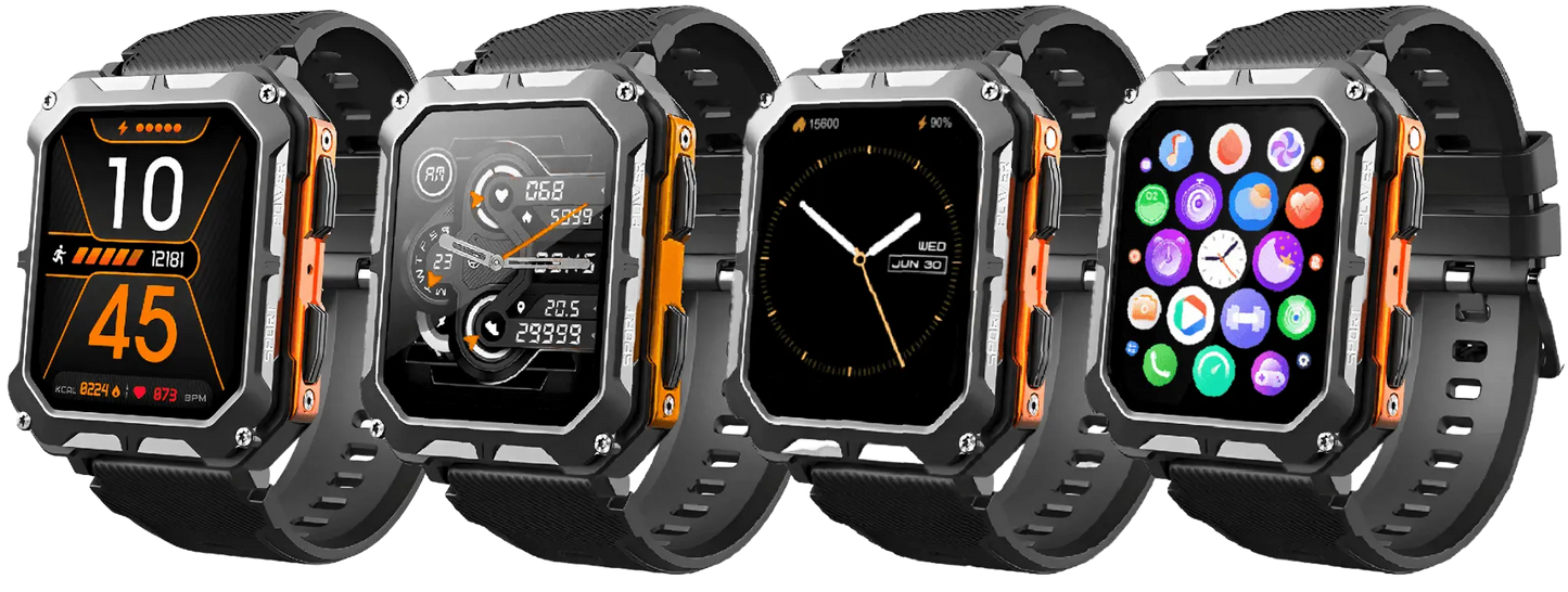 Smartwatch met Hartslagmeter en Stappenteller Robuust
