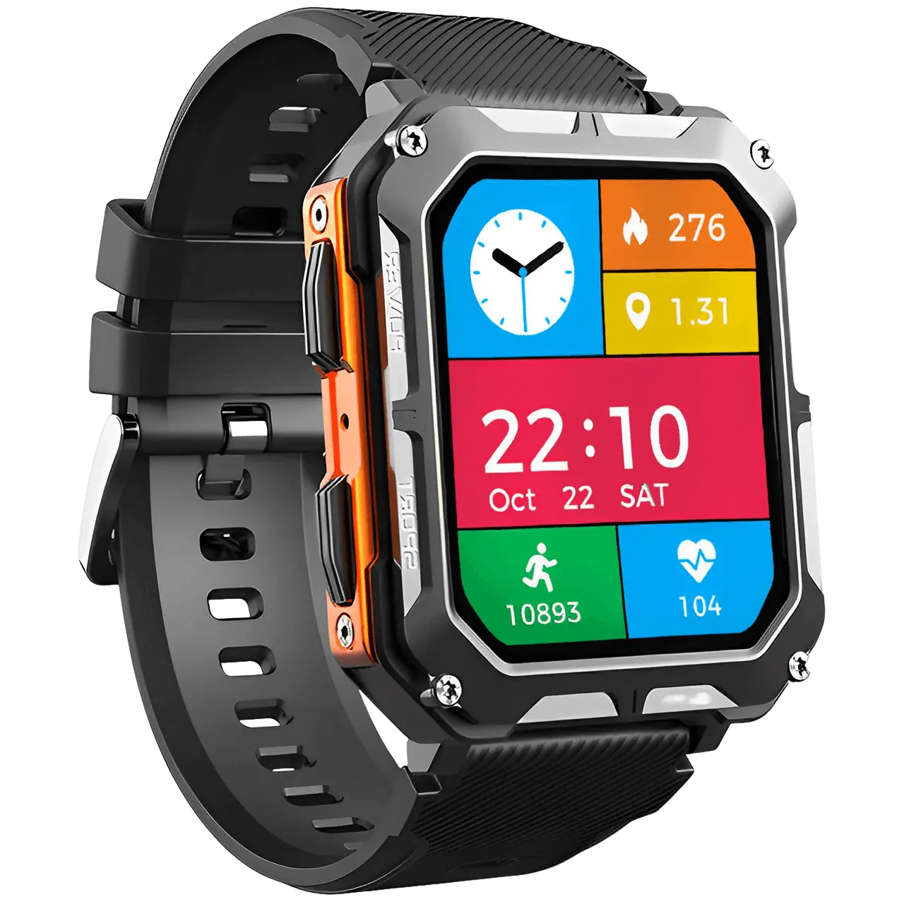 Smartwatch met Hartslagmeter en Stappenteller Robuust