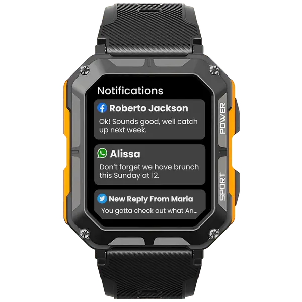 Smartwatch met Hartslagmeter en Stappenteller Robuust