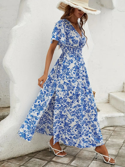 BohoChic Essence Verleidelijke V-hals Bohemian Jurk