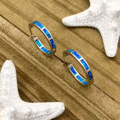 Zilveren Oceaan Ring met Opalen Edelsteen