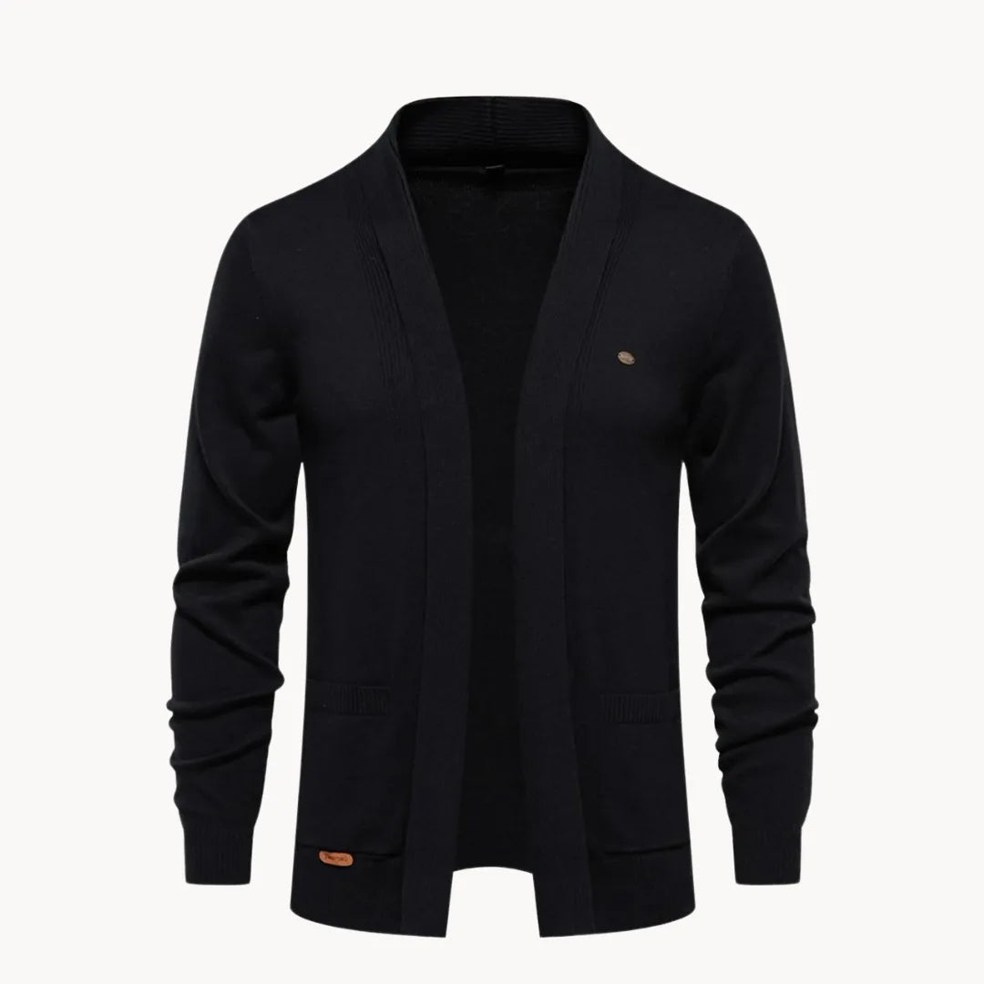 Klassieke Open Cardigan met V-hals en Lange Mouwen - Mode Vibes