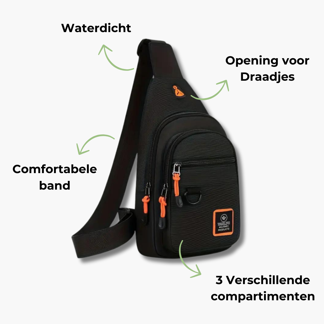 Heren Schoudertas Stevig voor Werk en Reis