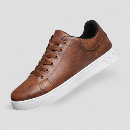 Orthopedische leren sneakers voor heren met casual comfort 1