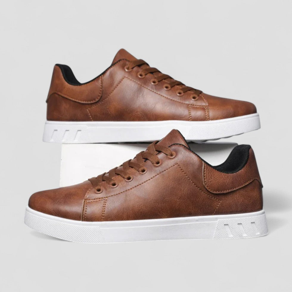 Orthopedische leren sneakers voor heren met casual comfort 3