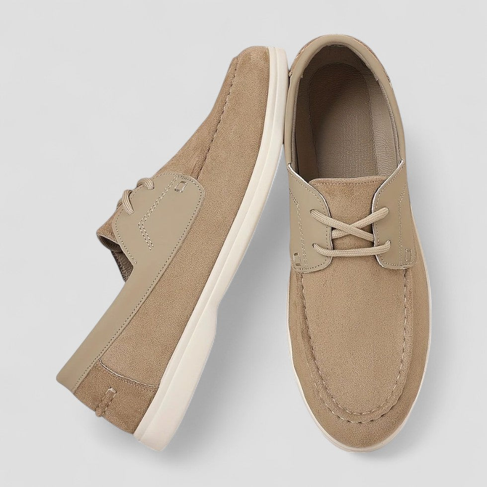 Orthopedische suède veterschoenen voor heren 1