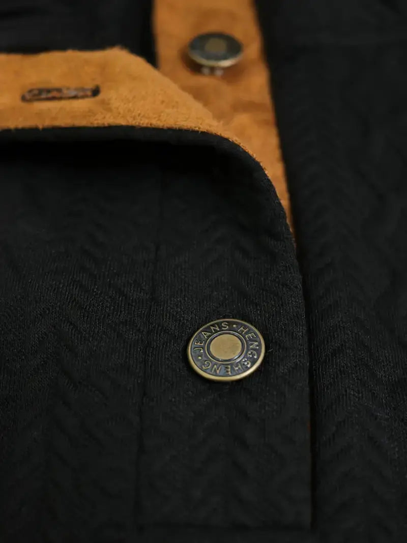 Heren Outdoor Trui Gebreid met Patches Logan