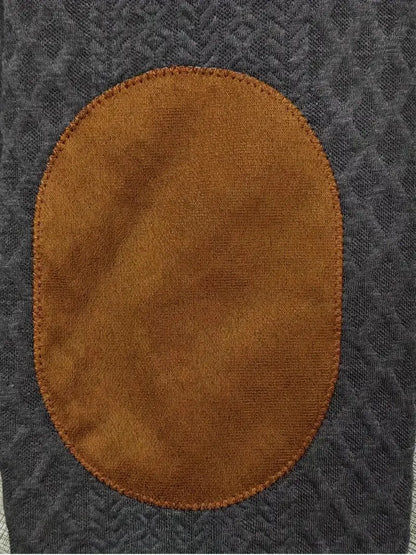 Heren Outdoor Trui Gebreid met Patches Logan