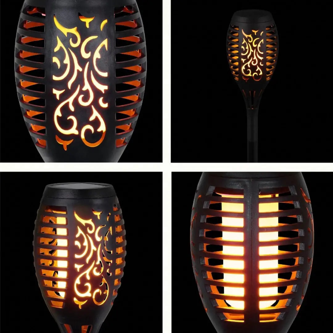 Zonne-energie LED Fakkels SolarFlame Waterdicht