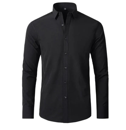 Elastisch Overhemd Heren Kreukvrij Comfortabel - Mode Vibes