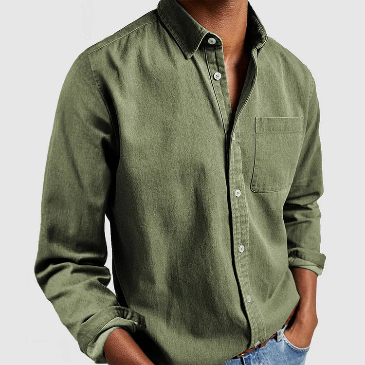 Comfortabel Overhemd Heren Slim Fit Effortless Stijl - Mode Vibes