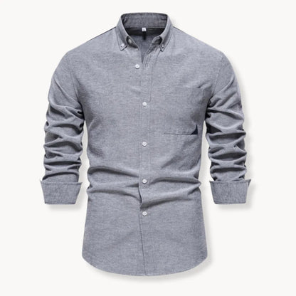 Mannen Overhemd Button-Down Kraag met Borstzak - Mode Vibes