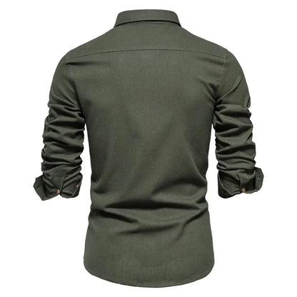 Overhemd met button-down kraag en borstzak