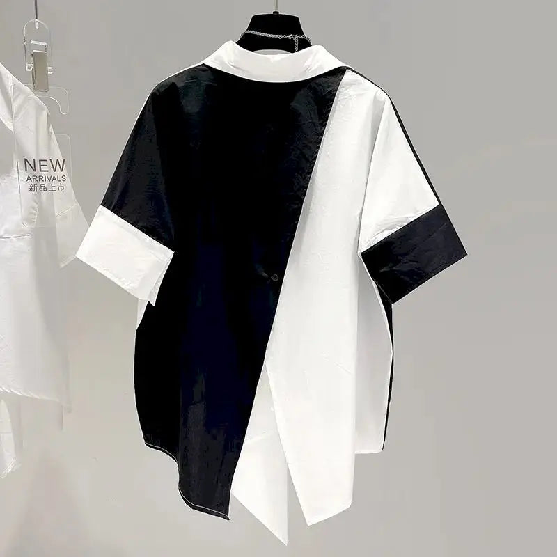 Zomerblouse met Patchwork Design