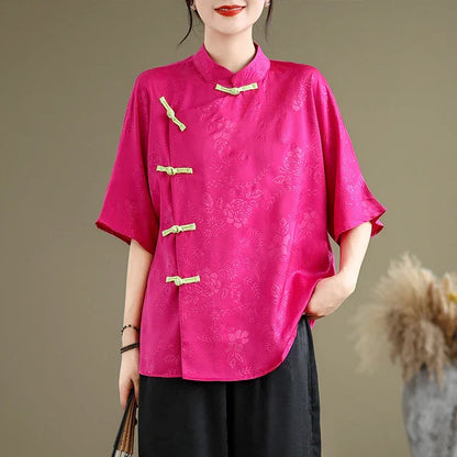 Zomerse Elegantie Bloemen Blouse