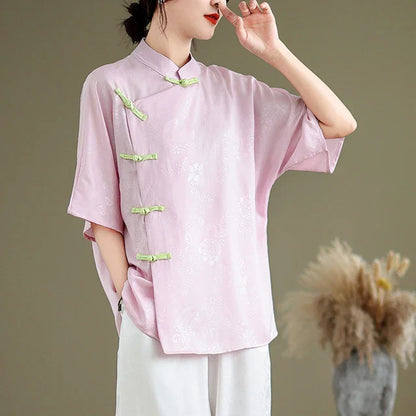 Zomerse Elegantie Bloemen Blouse