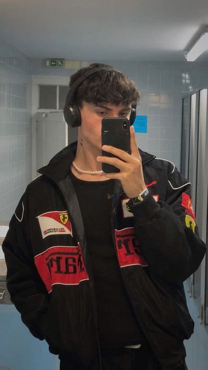 Oversized jas met ritsluiting en opstaande kraag