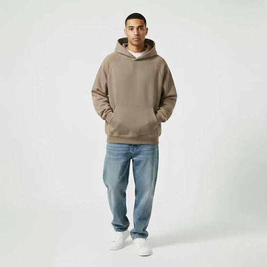 Oversized hoodie voor heren, minimalistische streetwear – heren 0