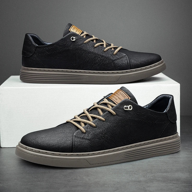 Oxfords Leren Sneakers – Italiaans Leer