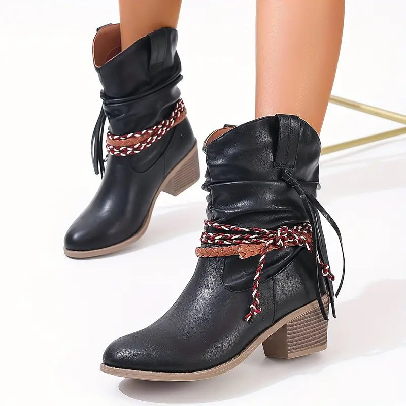 Cowboy Enkellaarsjes Western Stijl voor Dames