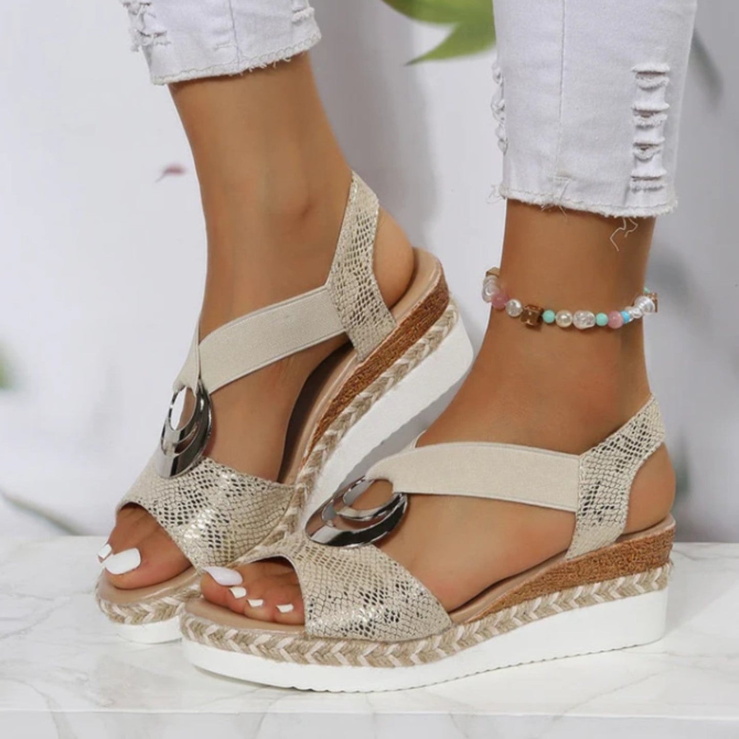 Exotische Slang Zomer Sandalen voor Dames