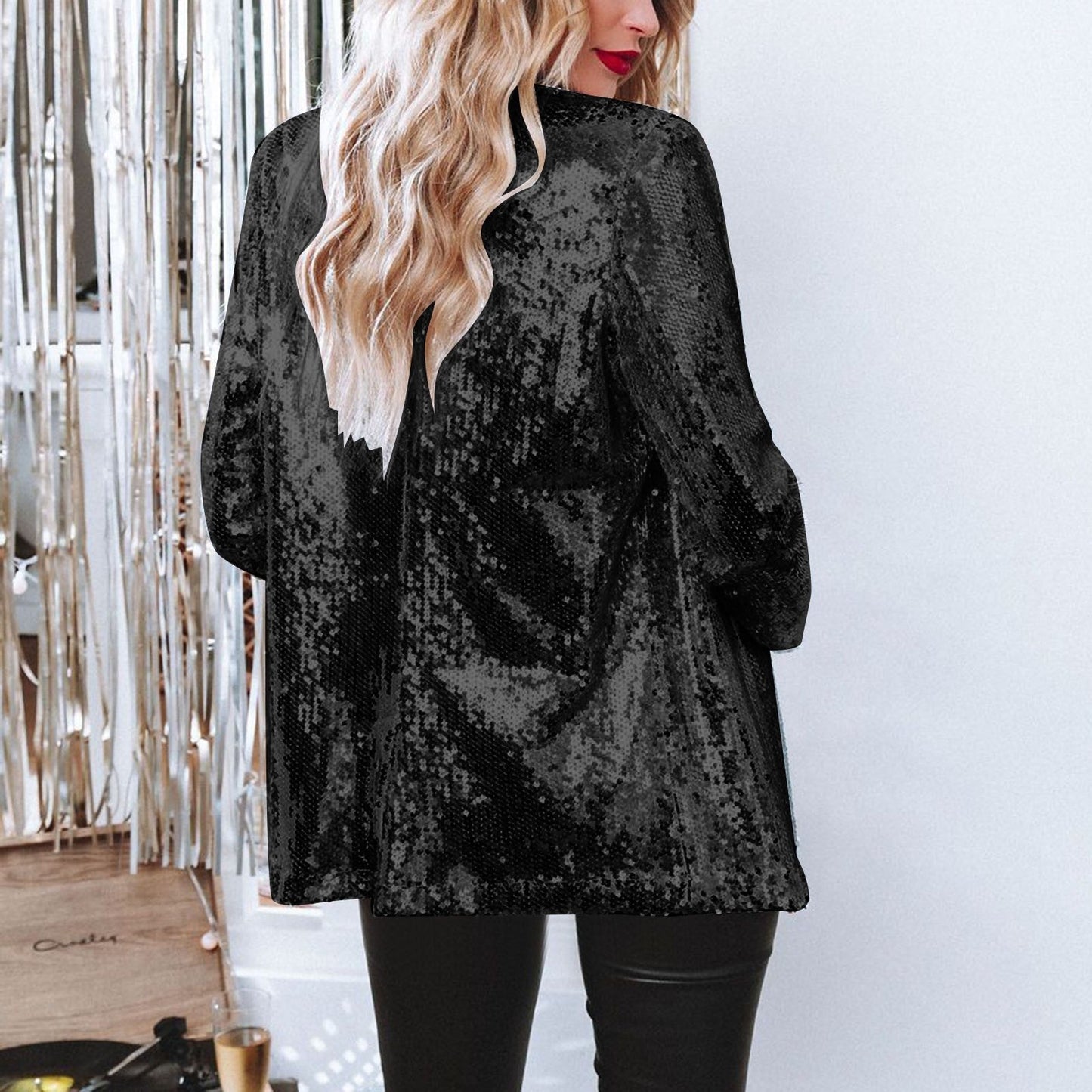 Paillette Glamour Dames Blazer | Lichtgewicht en Elegant 2