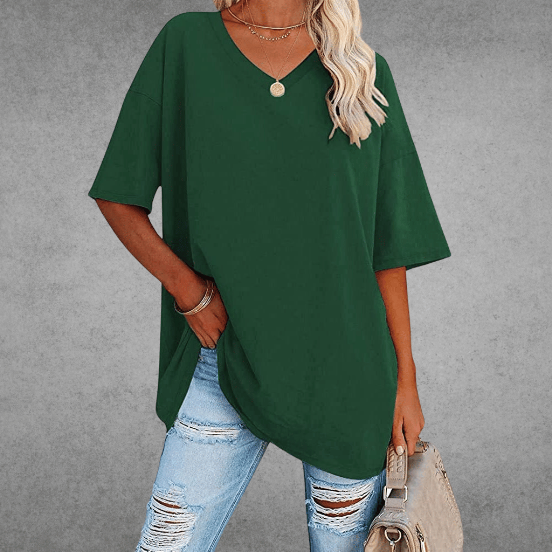 Paloma | Ademend en casual T-shirt met V-hals 11