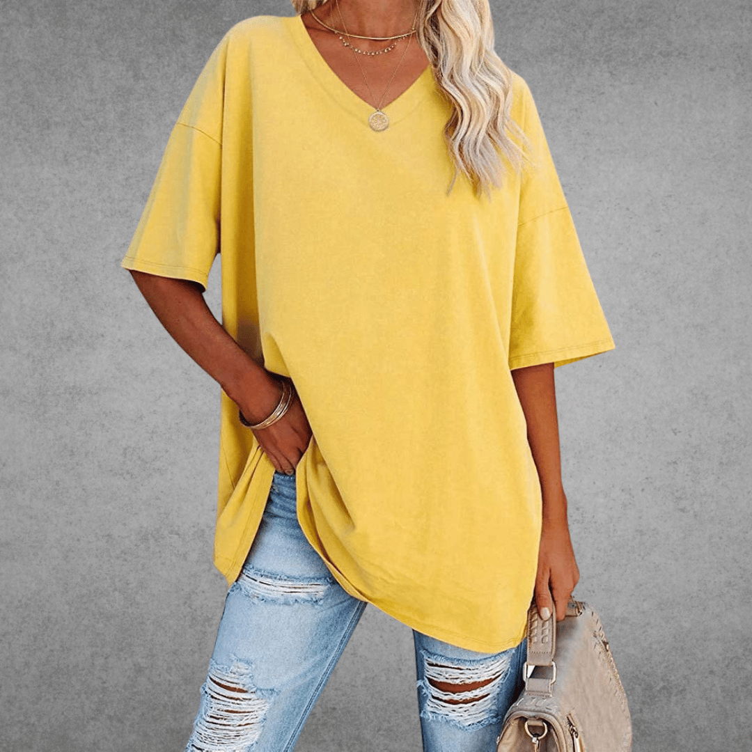 Paloma | Ademend en casual T-shirt met V-hals 13