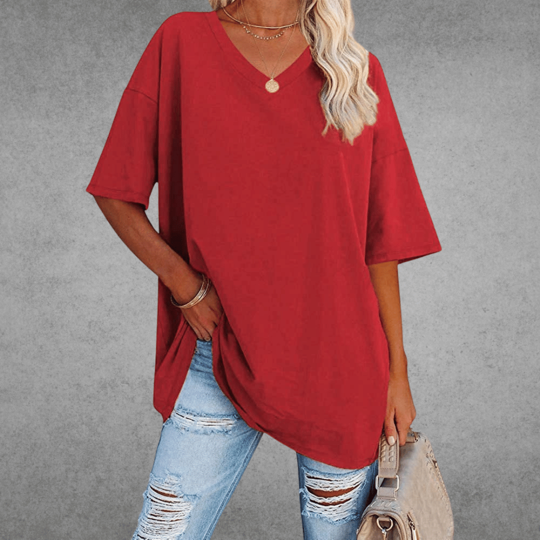 Paloma | Ademend en casual T-shirt met V-hals 6